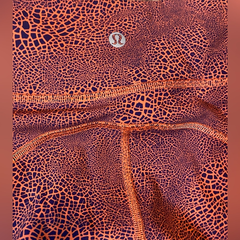 lululemon athletica Orange Patterned Leggings - Picture 3 of 4